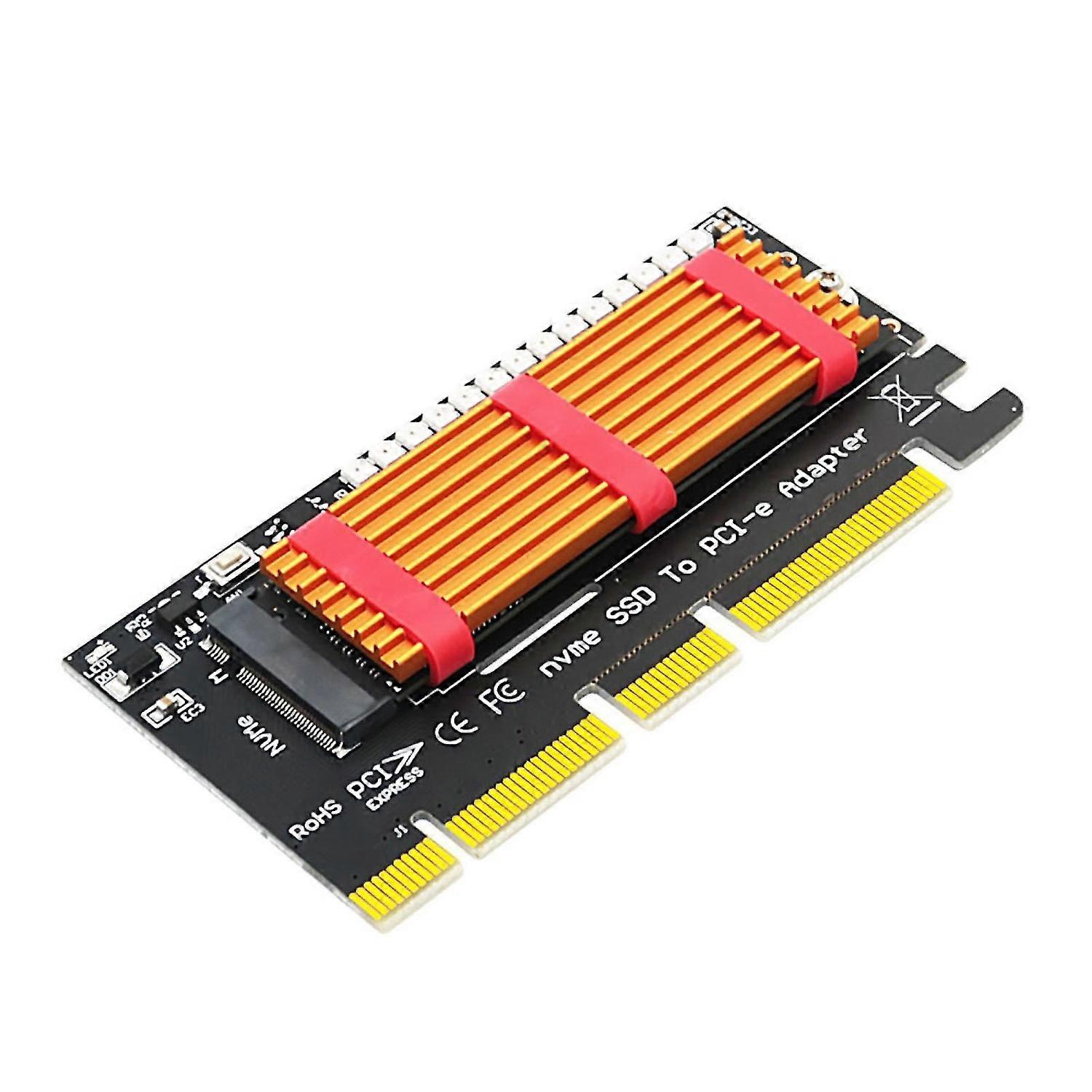 Adapter Card High Strength Driver-free with Cool Light NVME SSD to PCI-E Connector Cooling Sheet for