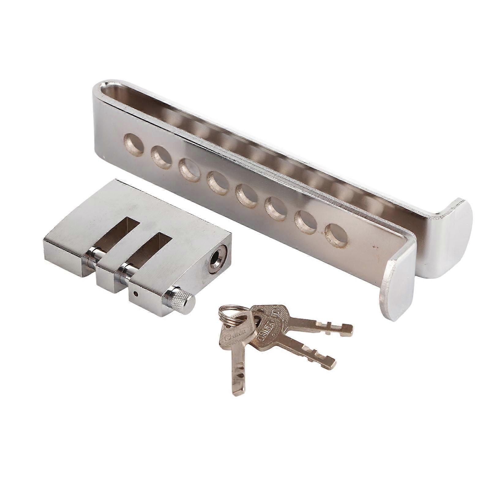 7 Holes Car Stainless Steel Clutch Brake Pedal Lock Steering Wheel Lock Auto Security Anti Theft Device NO.62200