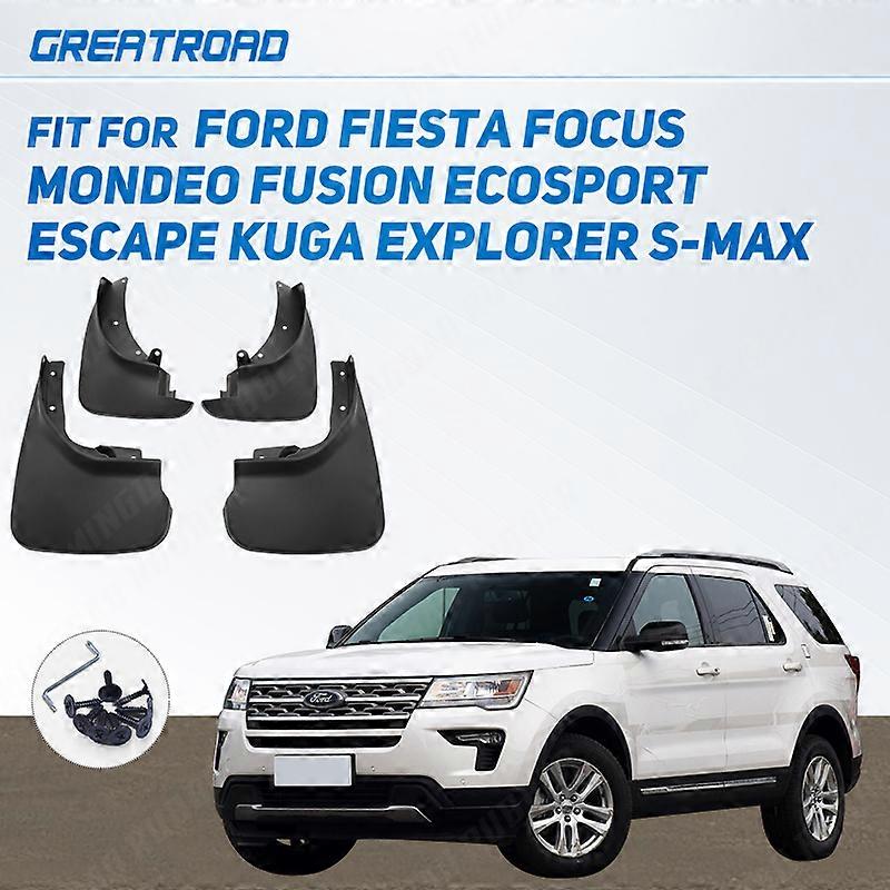 KUNIO Custodia In TPU Per Chiave Ford – Adatta Per Fiesta, Focus, Galaxy, S-Max, Kuga, EcoSport E Altri – Colore Nero, Con Portachiavi - 2