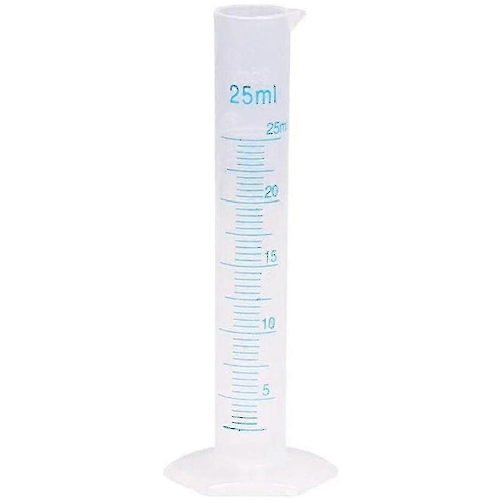 Measuring Cylinder Plastic Graduated Tube Tool Compatible With Lab(25ml)