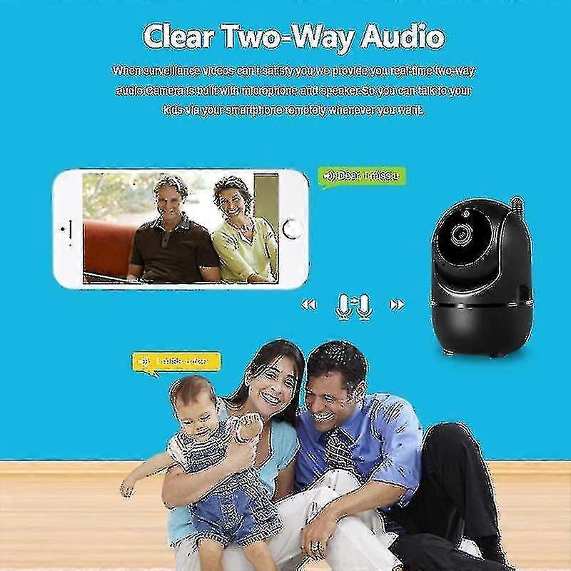 Mng Ip Camera Black Smart Home Security Surveillance Camera 1080p Cloud Hd Tracking Network Wireless