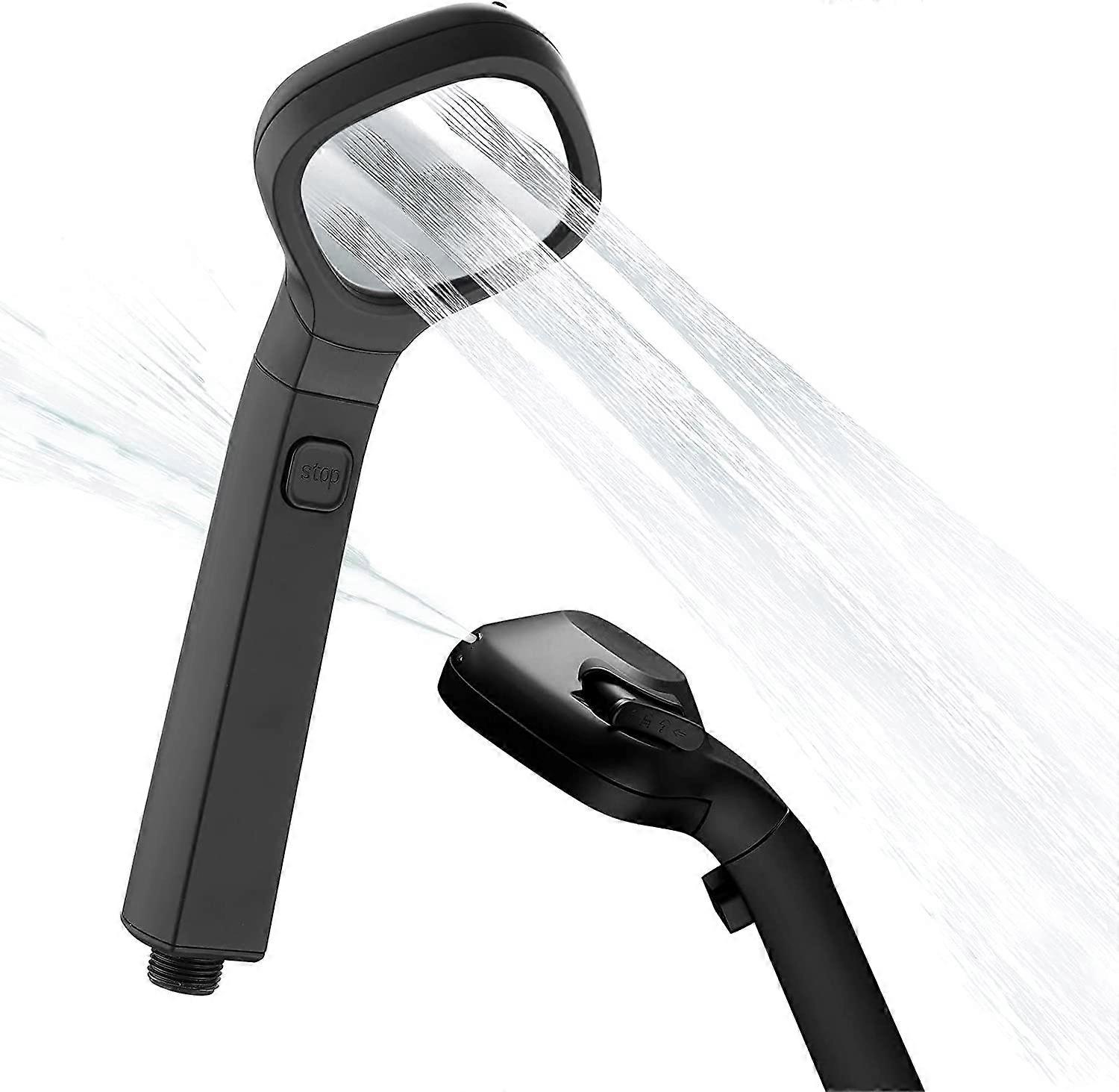 Handduschhuvud, Duschmunstycken Högtrycksinställning 4-Sprayinställning Multifunktions, Roséguld