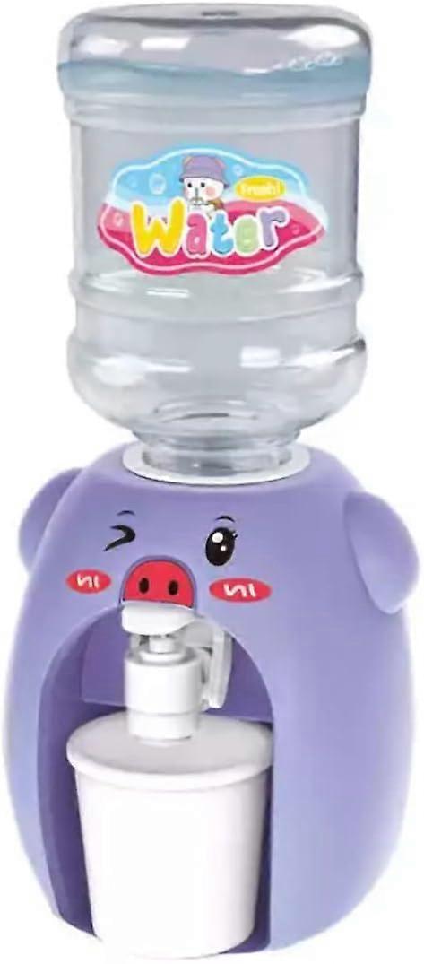 Mini drikkevand springvand sjovt legetøj Legehus til børn Legetøj (lilla)
