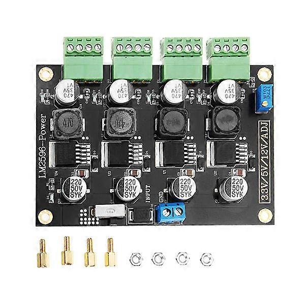 Multi Switch Power Supply 3.3v/5v/12v/adj Adjustable Voltage Dc-dc Step Down Power Module