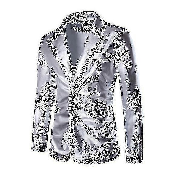 Férfi divat flitteres alkalmi blézer wediing ünnepi kabát