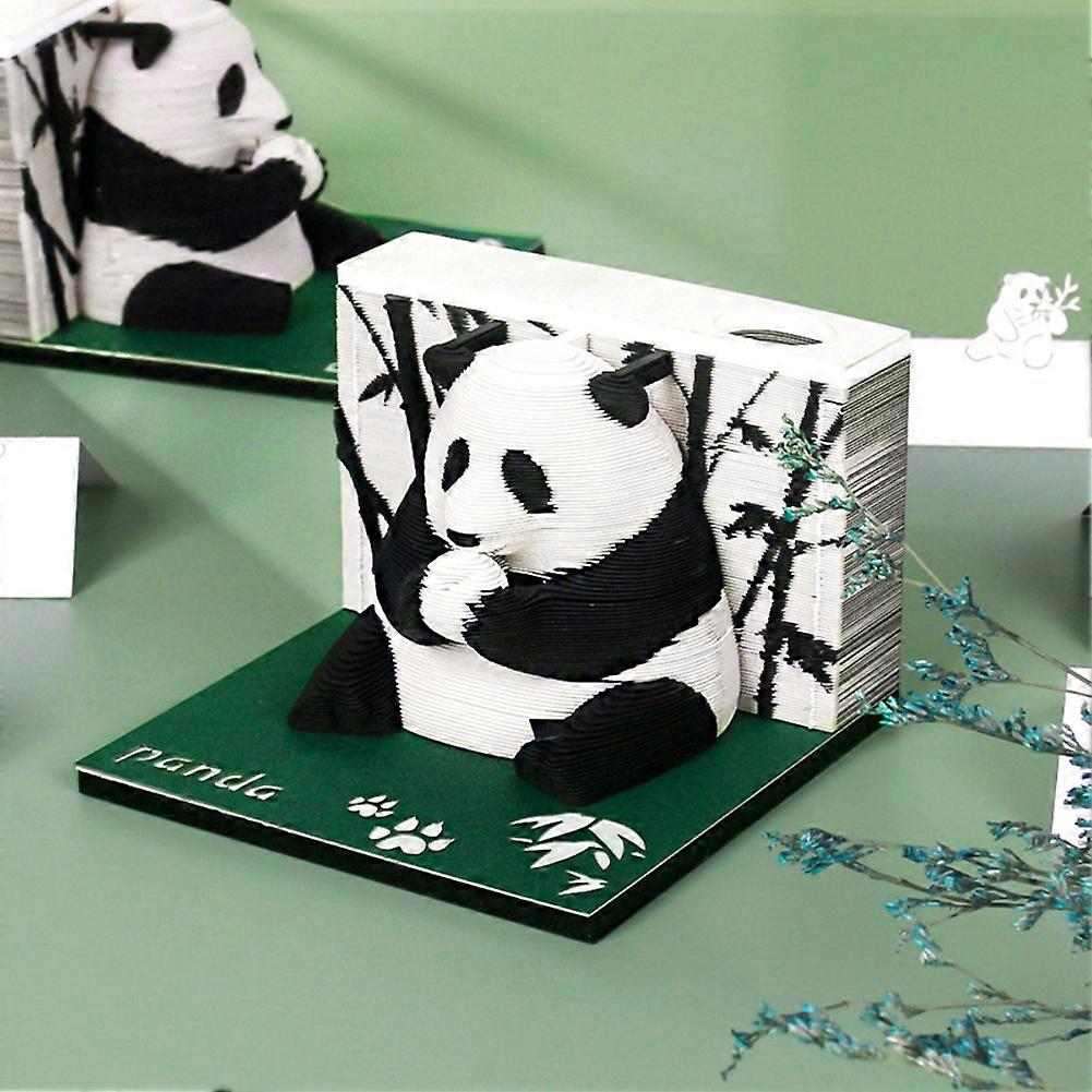 Fashion 3D Panda Notes Paper Tearable Non-adhesive Notes for Office School