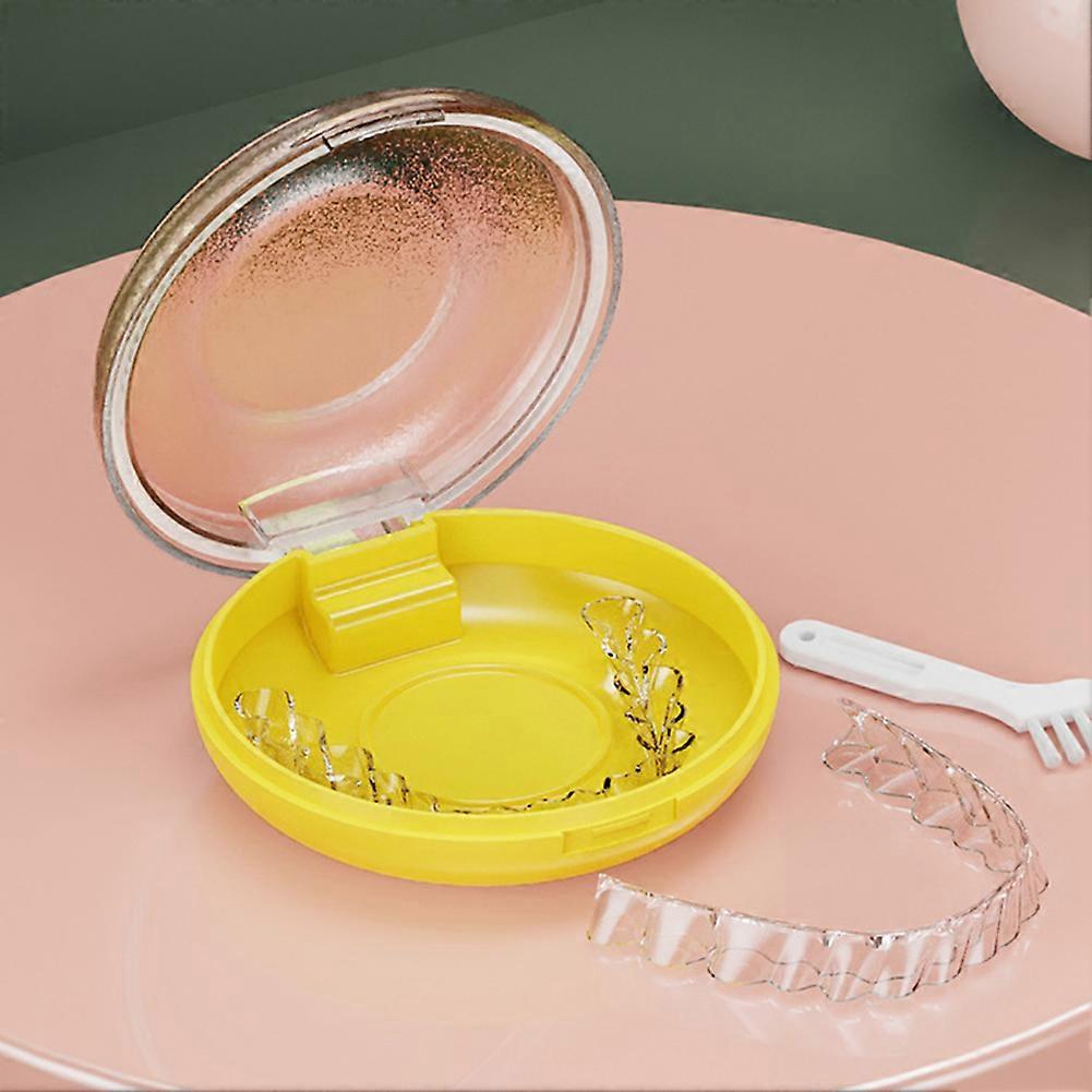 Portable Braces Storage Box Carry-On Orthodontic Teeth Retainer Container