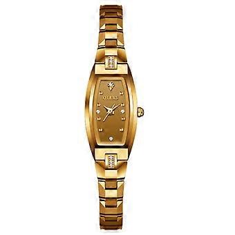 OLEVS 5501 Diamante Esfera Pequeña Pulsera de Acero de Tungsteno Reloj de Cuarzo para Damas