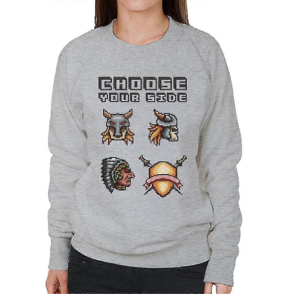 Retro Pixel Choose Your Side Women's Sweatshirt