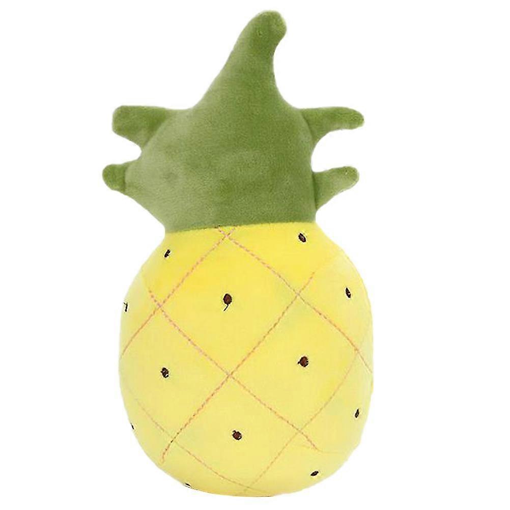 28cm Simulation Pineapple Throw Pillow Plush Kids Toy Funny Stuffed Toy Adorable Back Cushion for Kids Sofa Yellow Z