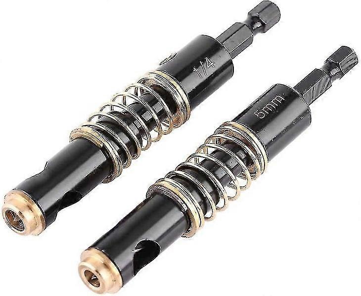 Hexagonal Shank Self-Centering Hinge Tapper Drill Bit Set for Doors and Windows - 2 Pack