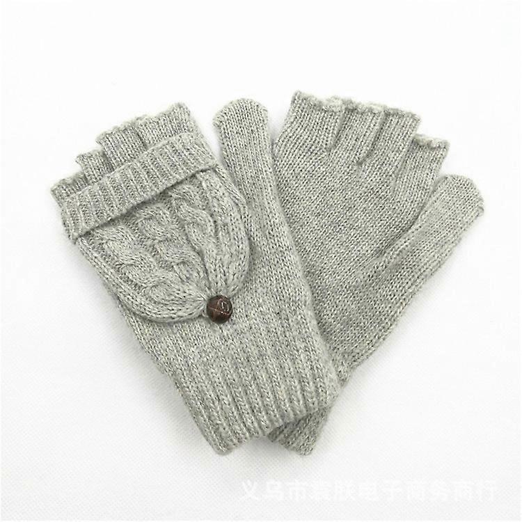 Womens Gloves & Mittens Wool Convertible Flip-Top Gloves