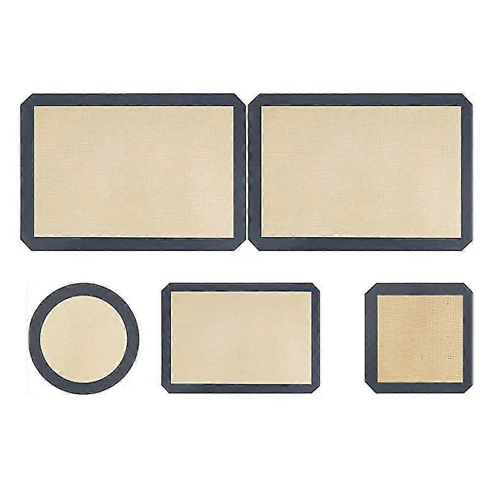 Compatible Withcompatible With1set Silicone Macaron Baking Mat Non-stick Lining Baking Pan(gray)