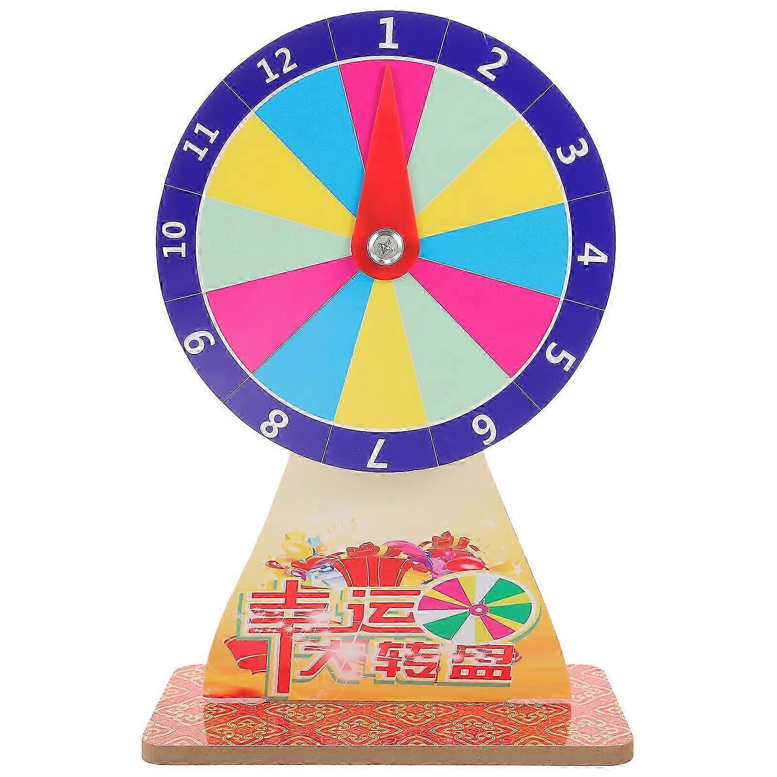 Party Game Wheel Game Rotating Wheel Luck Game Wheel DIY Fortune Wheel Game Prop
