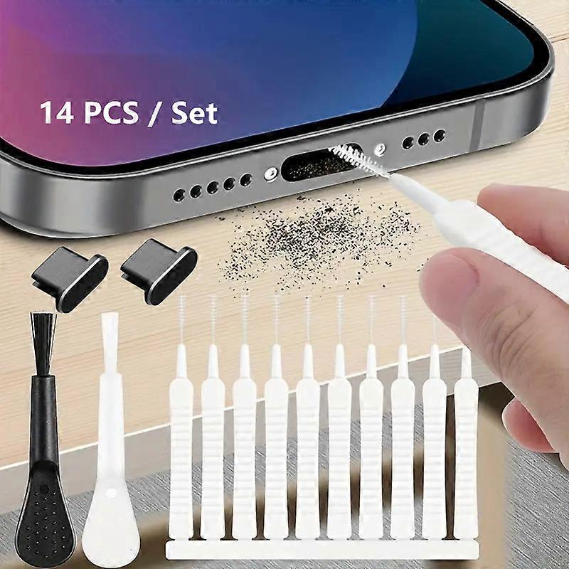 Mobile Phone Charging Interface Cleaning Kit Computer Keyboard Cleaning Tool Suitable For Iphone 14 Type-C Interface- SNNGV