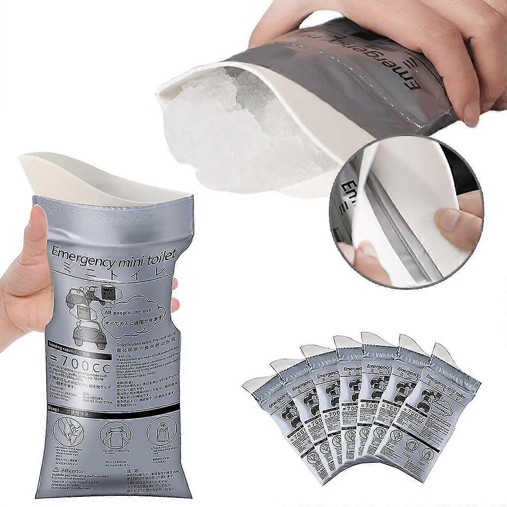 700ML Emergency Urinal Bag Portable Camping Travel Pee Bags Traffic Jam Vomit Bags