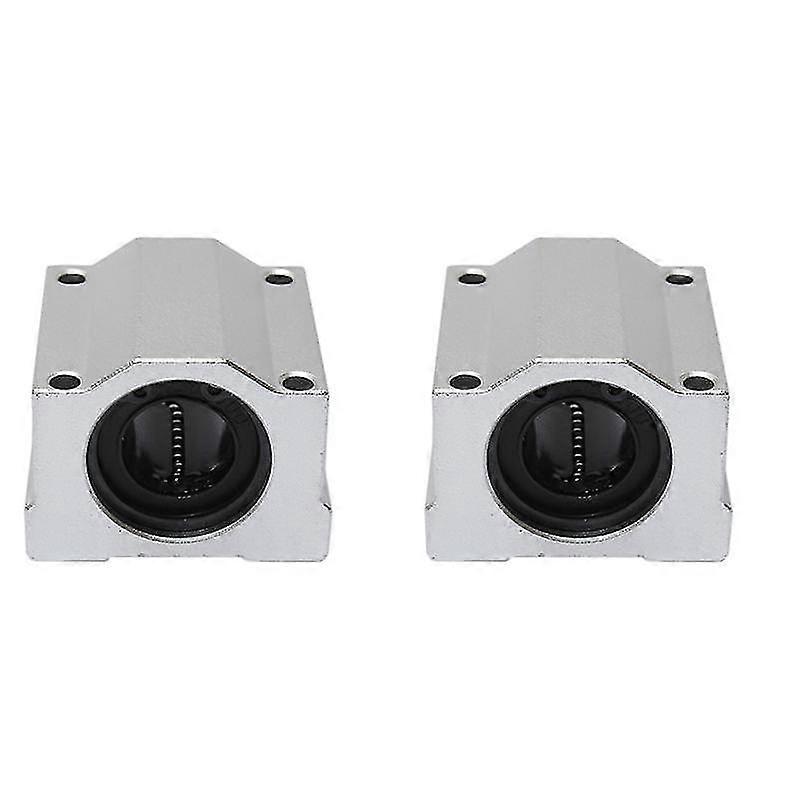 2x Scs20uu 20mm Linear Motion Ball Bearing Slide Bushing Block Steel