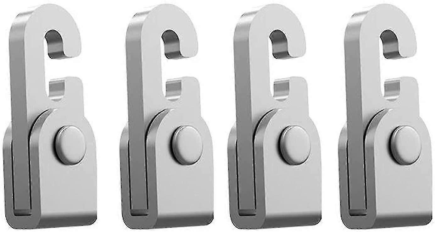 Automatic Tent Lock, Outdoor Sleeping Bag Binding Hook Knot Free Lock, Camping Tent Accessories Hook (4 Pieces, Grey)