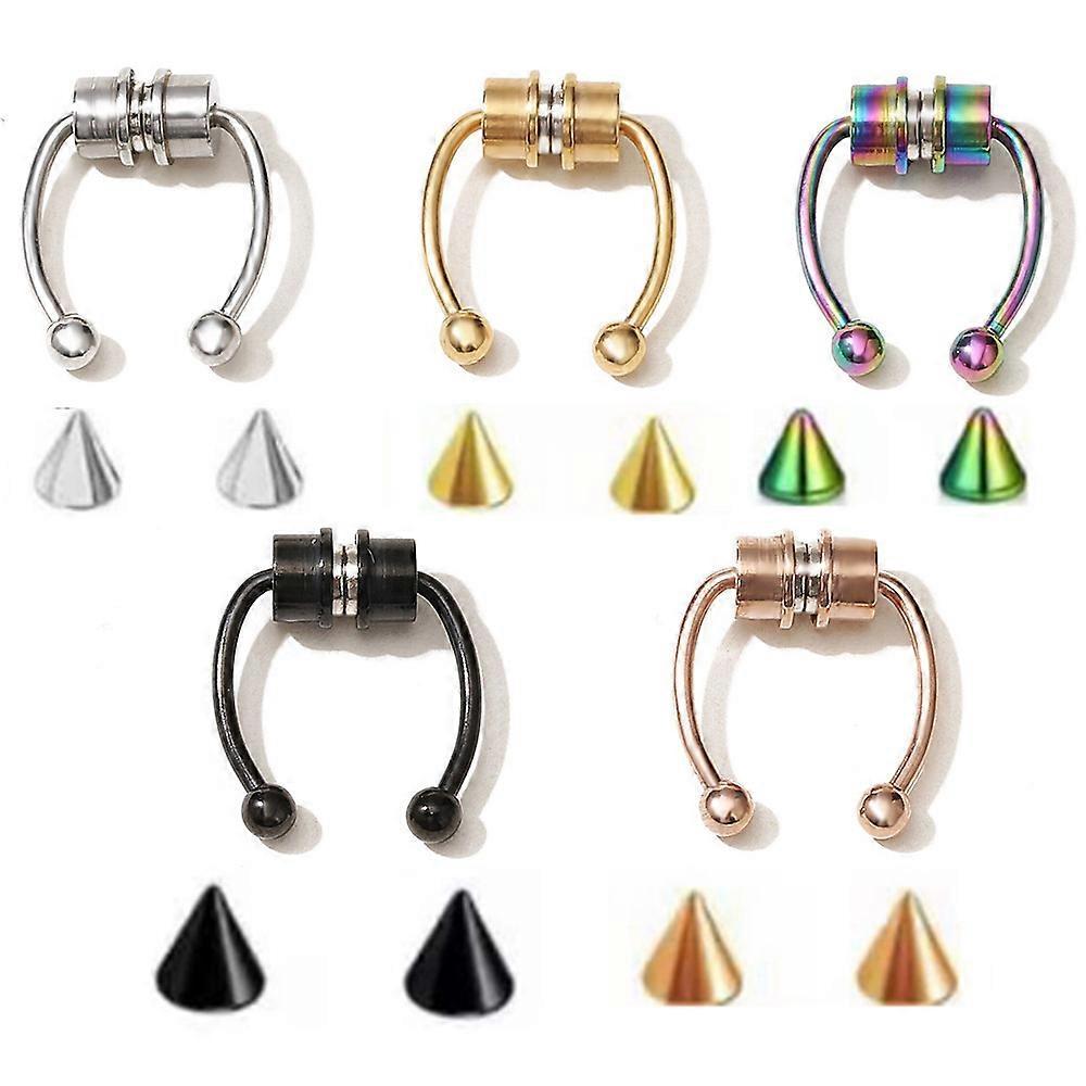 Non piercing Fake Nose Ring Reusable