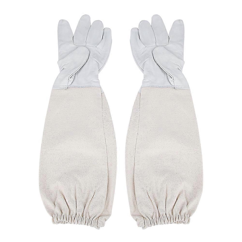 Bee Keeping Protective Goatskin Gloves with Vented Long Sleeves Beekeeping Tools