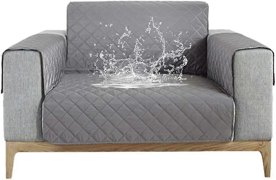 Capa de sofá impermeável Protecte Canape com braços (cinza, 1 lugar)