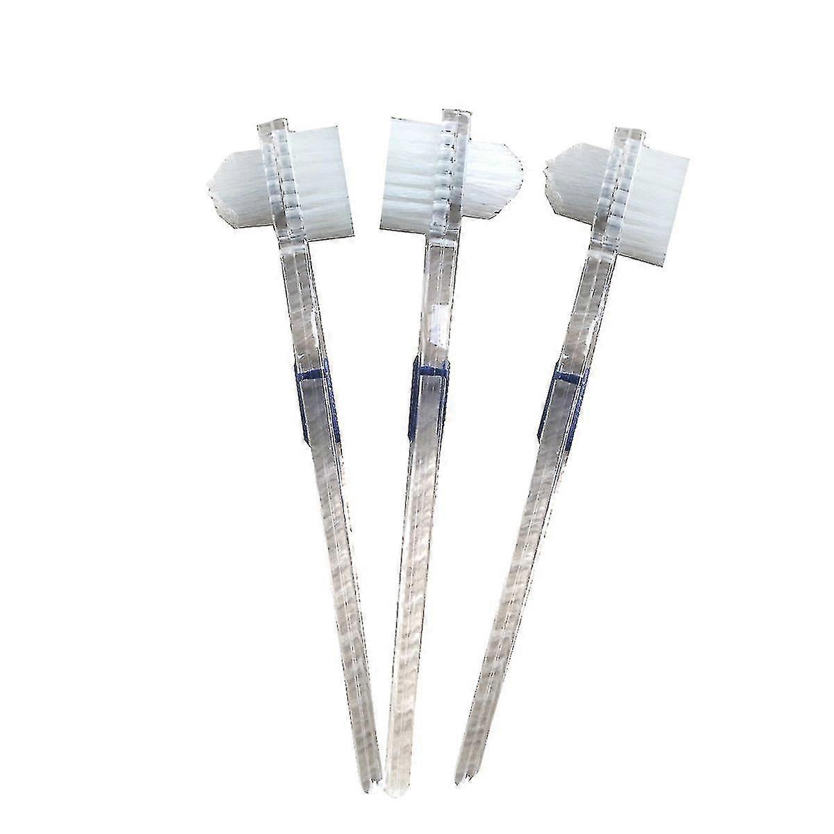 3 Pack Denture Brush False Teeth Cleaning Tool Double-sided Toothbrush-m.3168