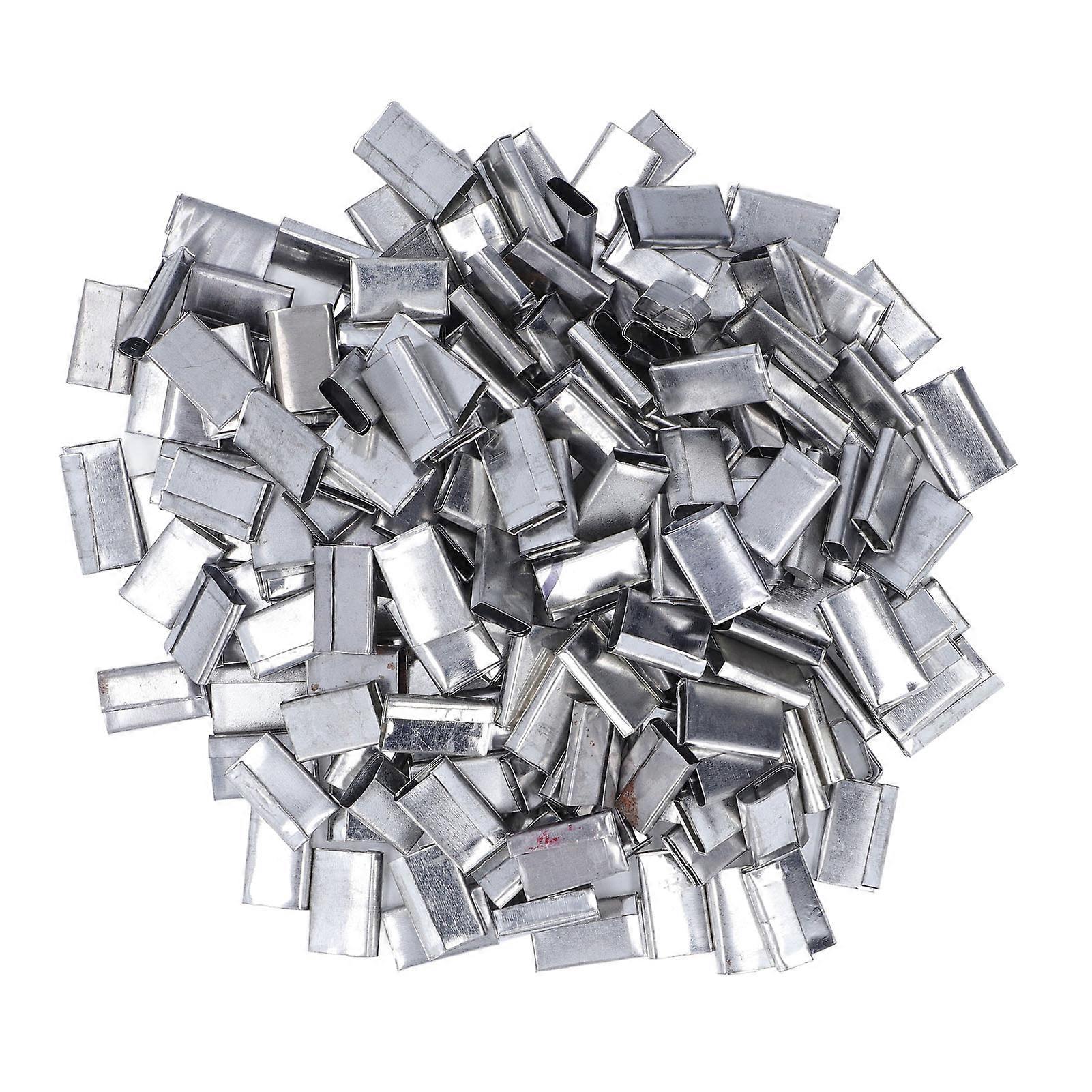 पैकेजिंग स्ट्रैपिंग सील 1KG आयरन शीट स्ट्रैपिंग क्लिप्स पीपी बेल्ट पैकेजिंग बकल