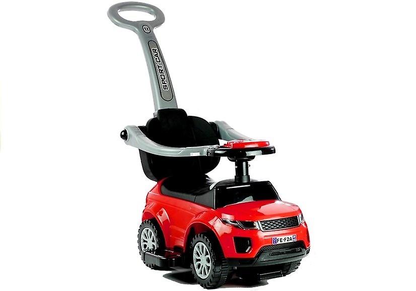 Stroller - with push rod - red