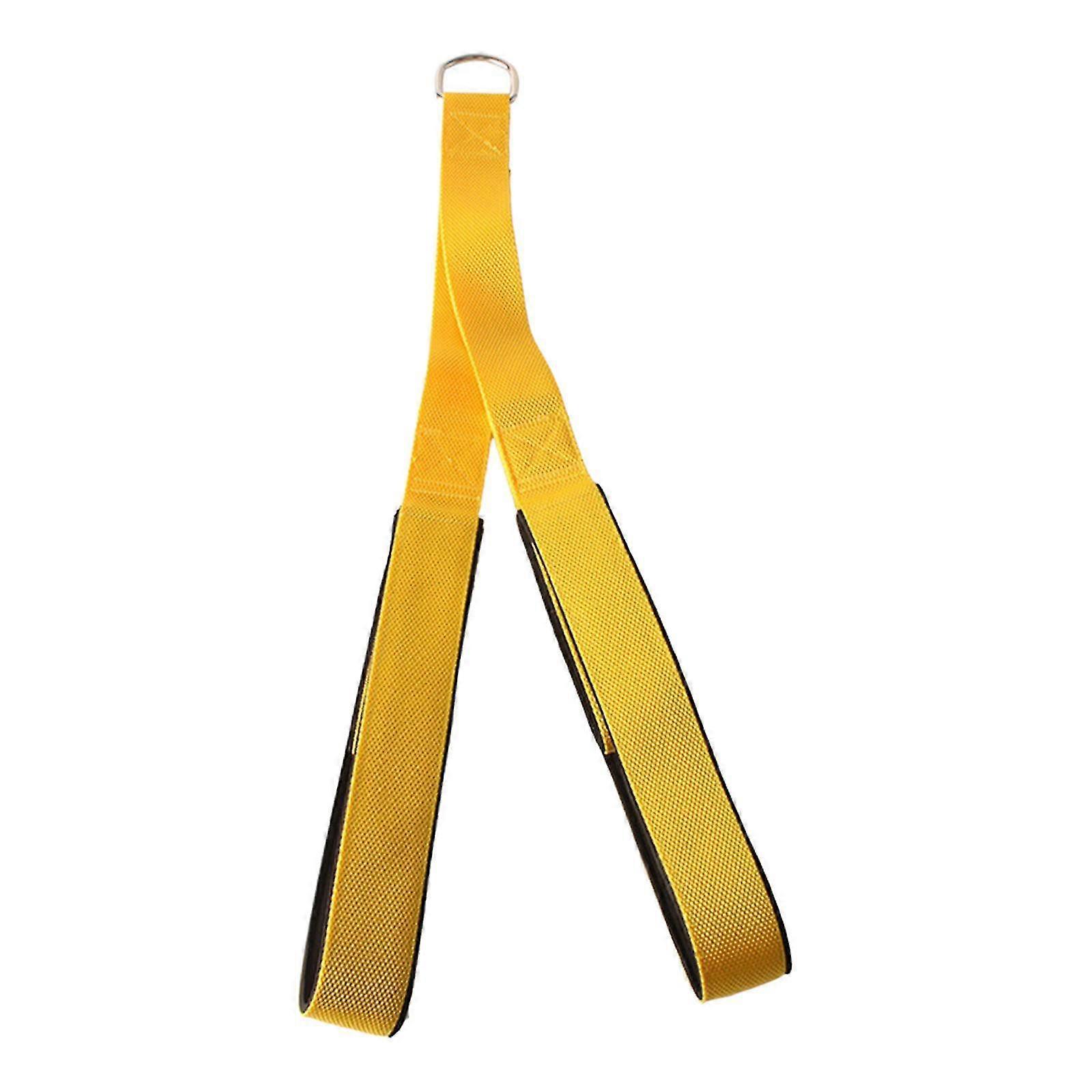 Tricep Pull Down Rope Cable Attachment Trainer For Bodybuilding Forearm Yellow 74cm