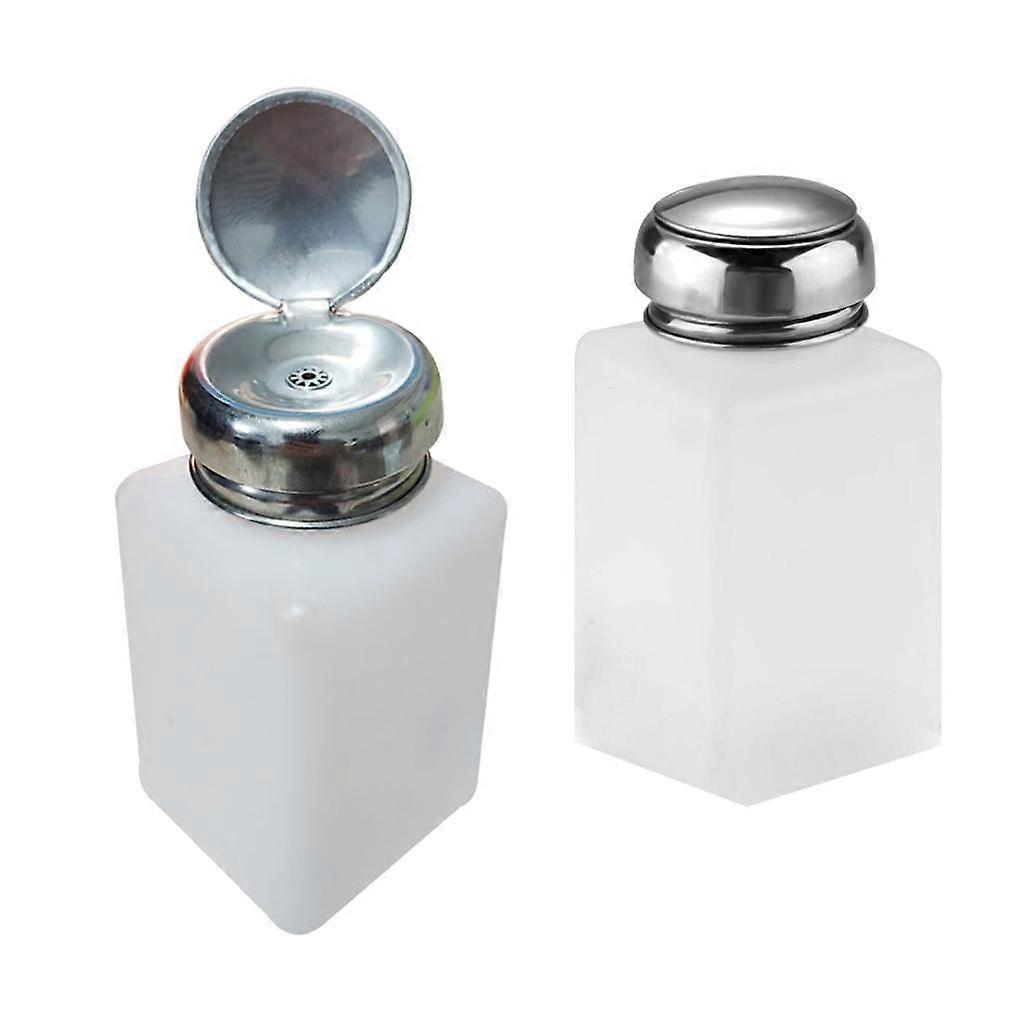 200ml Flip  Makeup Remover Press Bottle Alcohol  Dispenser 2pcs