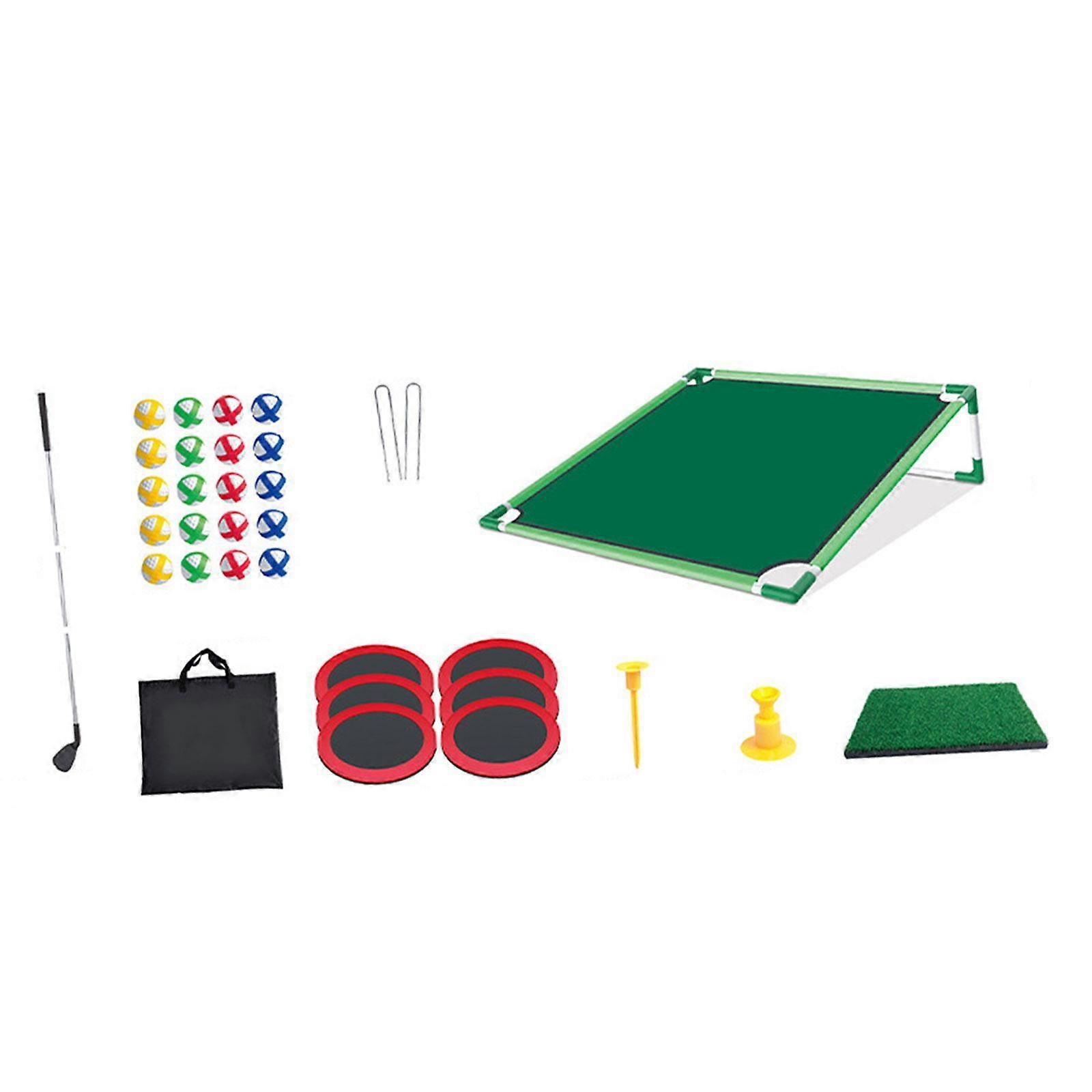 Golf Pong Set Indoor or Outdoor Chipping Practice Game for Ages 4-8 Year Old Single Rack