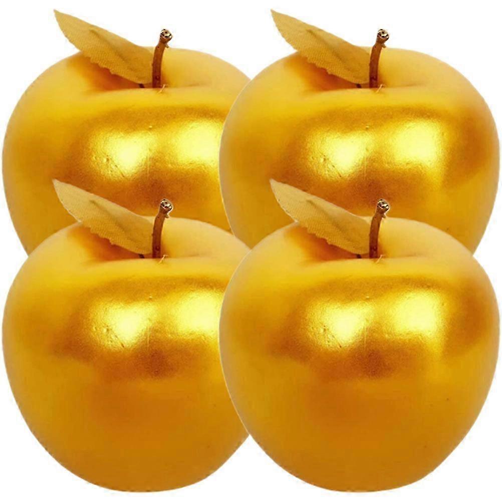 4 stücke Simulierte Äpfel Schmuck Schaum Äpfel Modell Ornament Äpfel Modell Decor