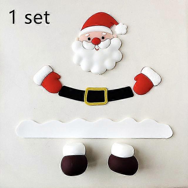 2024 جديد سعيد عيد الميلاد كعكة أغطية الكرتون سانتا كلوز DIY الراتنج أطفال عيد الميلاد حزب كعكة توبر هدية عيد ميلاد الحلوى الديكور