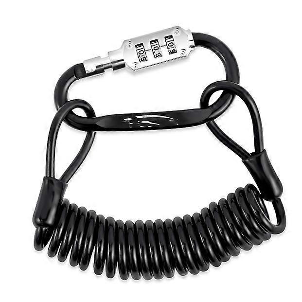 ultra long pocket code lock 150 cm - 4 mm thick padlock for strollers, helmets, snowboards & skis