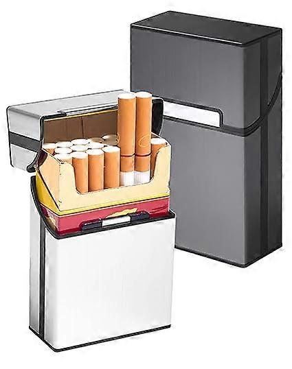 Cigarette case with magnetic closure, cigarette case, aluminum cigarette case for 20 cigarettes, light and stylish, Exquisite Ideal Gift for Men and W