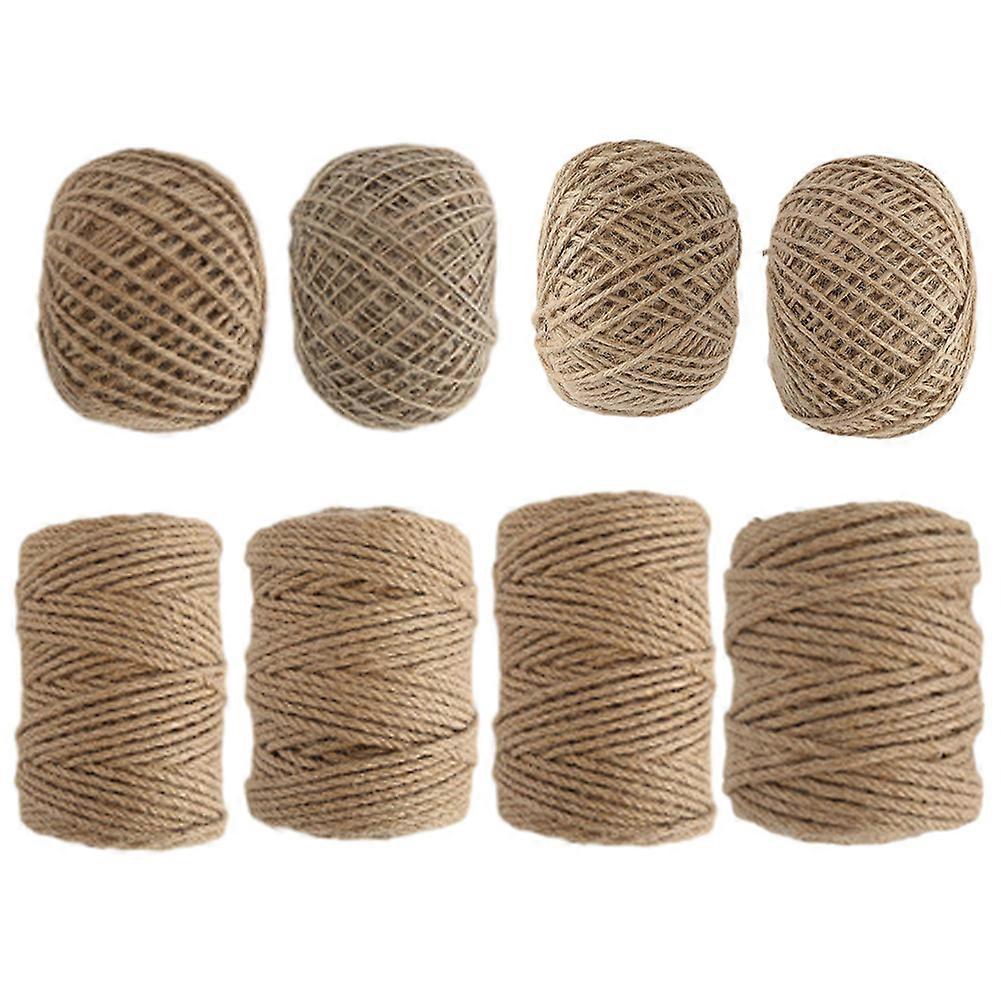 100M/Roll Natural Jute Twine Crafting Twine String Packing String Gifts Wrapping Jute Rope For DIY Crafts Photos Bundling Garden