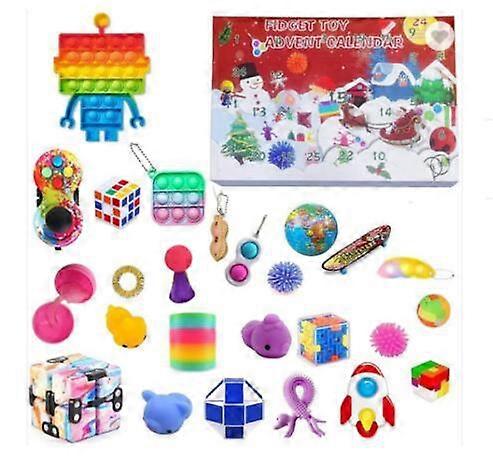 2023 Christmas Advent Calendar Kids Party Gift DIY Toy - Ημερολόγιο αντίστροφης μέτρησης 24 ημερών - Χριστουγεννιάτικο δώρο, Party Favor C2