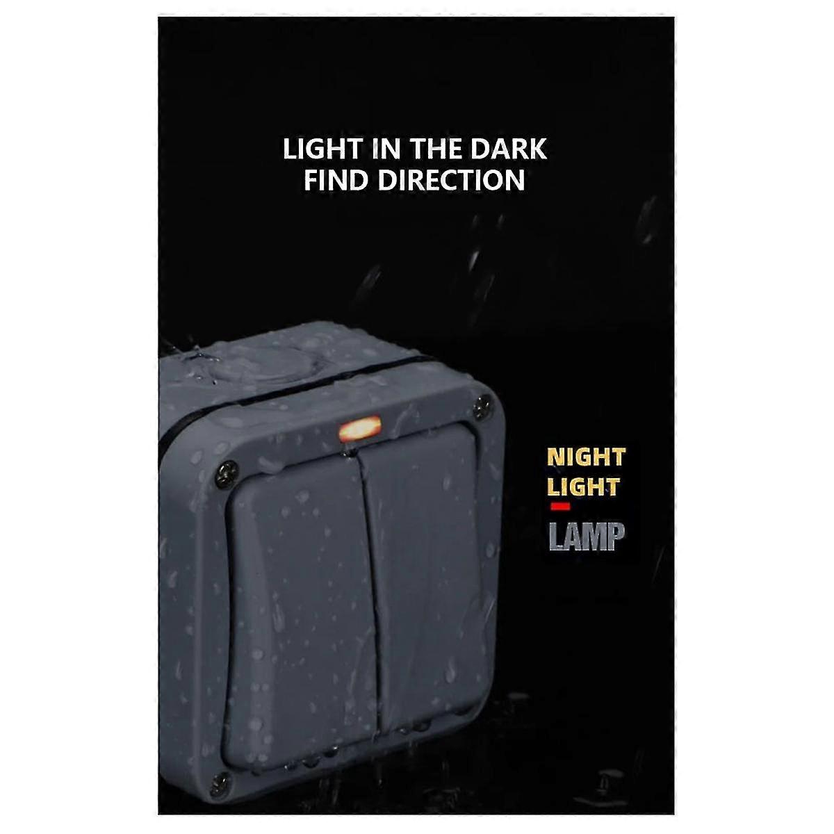 Ip66 Wall Electrical Switch 220v Light Waterproof On Off Security ...