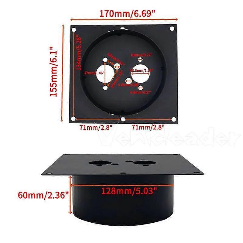 30 40 60mm Air Diesel Heater Upgraded Base Mounting Bracket Floor Plate For Eberspacher Webasto Car Truck VAN Camper Black