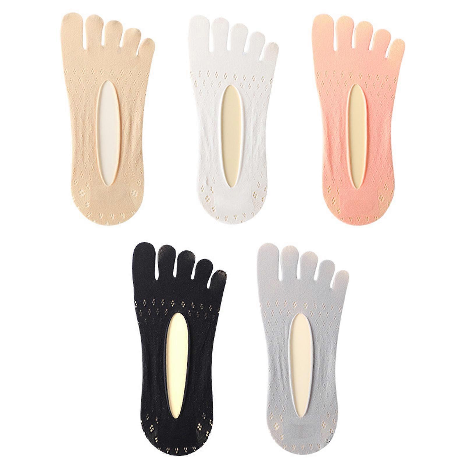2023 Update 5 Pairs Orthopedic Toe Compression Socks, No Show Five Toes Socks, Breathable Split Toe Five Finger Socks