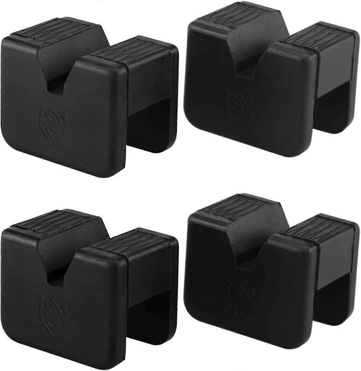 Jack Pad Adapter for Jack Stand Universal Rubber Slotted Frame Rail Pinch Welds Protector(4Pack)