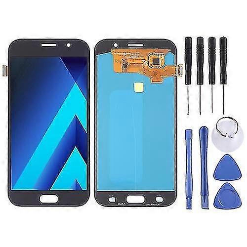 LCD-Bildschirm und Digitizer Full Assembly (OLED-Material) Für Galaxy A7 (2017), A720f, A720f / ds (schwarz)