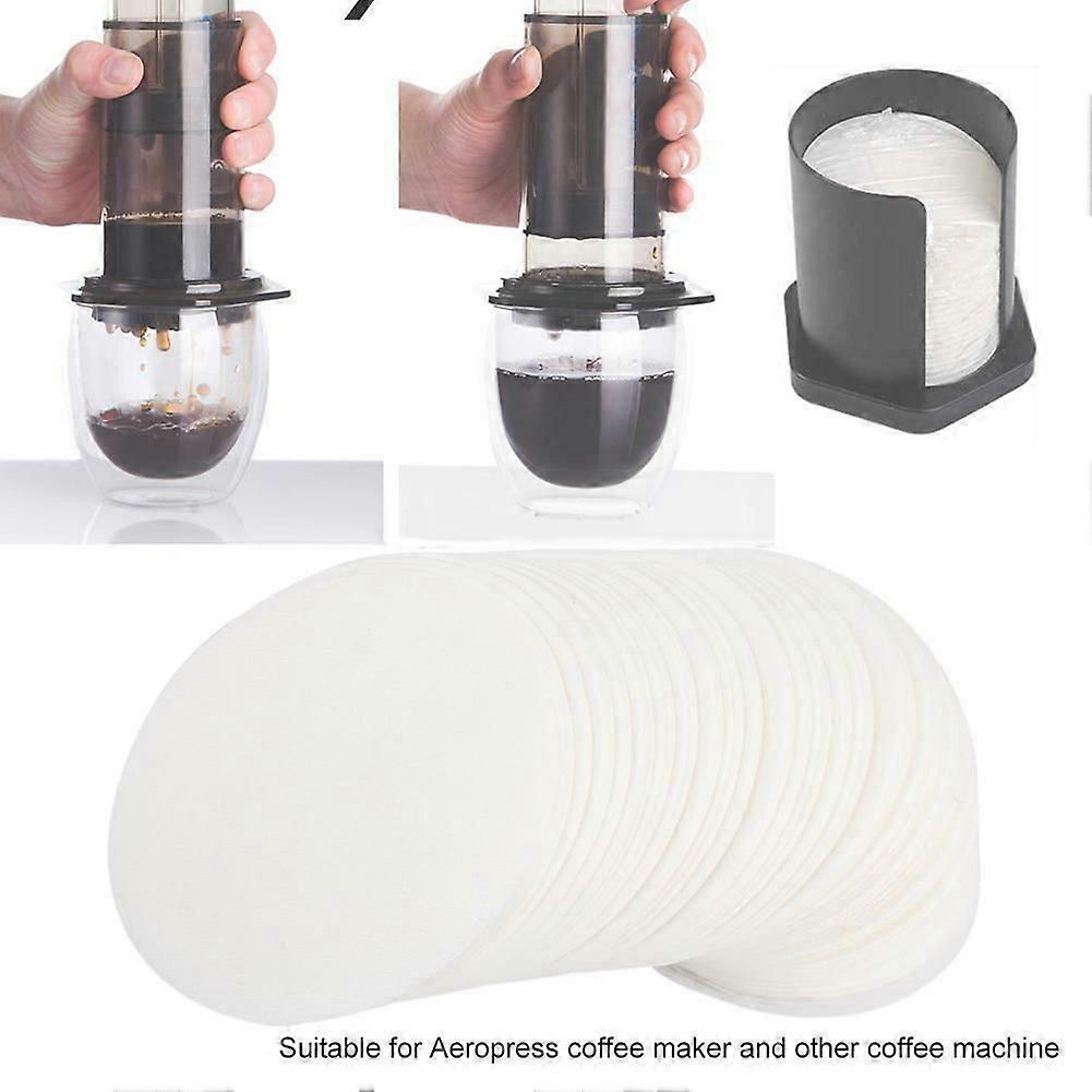350 db-os kávészűrő papír, 64 mm-es kávéfőző csere, professzionális szűrőpapír, Aeropress kávé-tea eszközökhöz, konyhai eszközökhöz