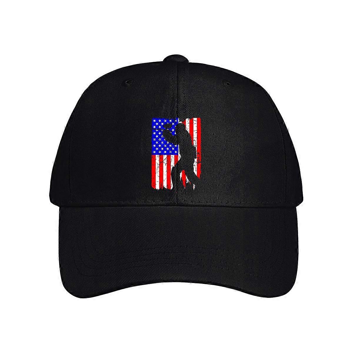American Flag Paintball Player Baseball Cap