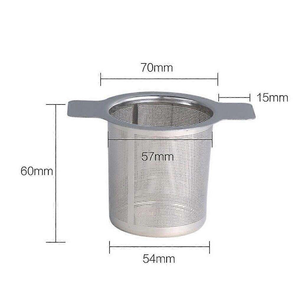 Stainless Steel Tea Strainer Mesh Filter Sifter Reusable Colander Drainer Skimmer Removable Infuser for Coffee Herb Spice