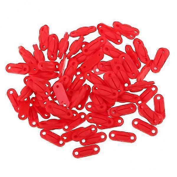 2x100 Pcs Badminton Racket Racquet Grommets Eyelets String Accessory Red  L