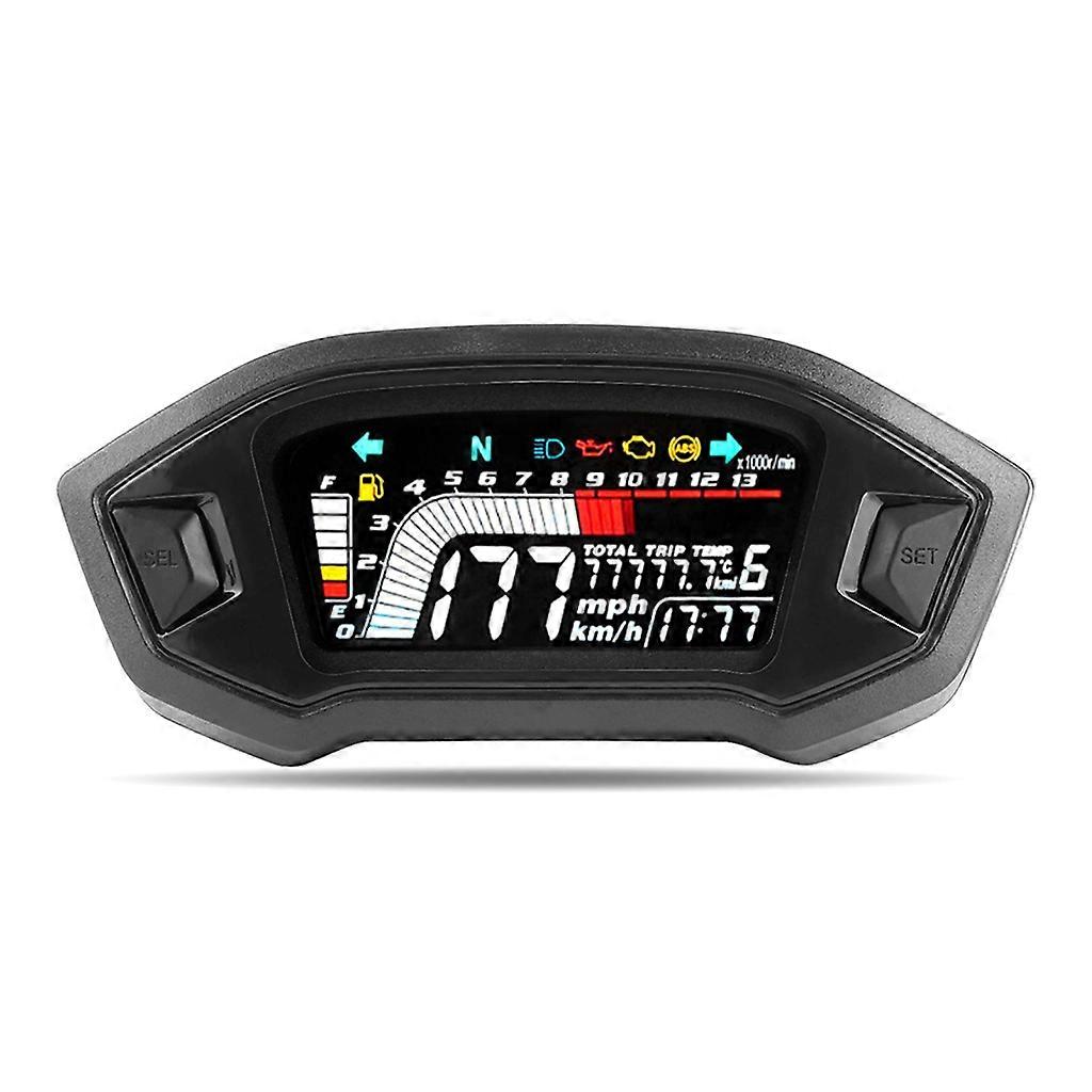 Motorcycle Digital Tachometer Odometer Temperature Meter Durable for MSX125