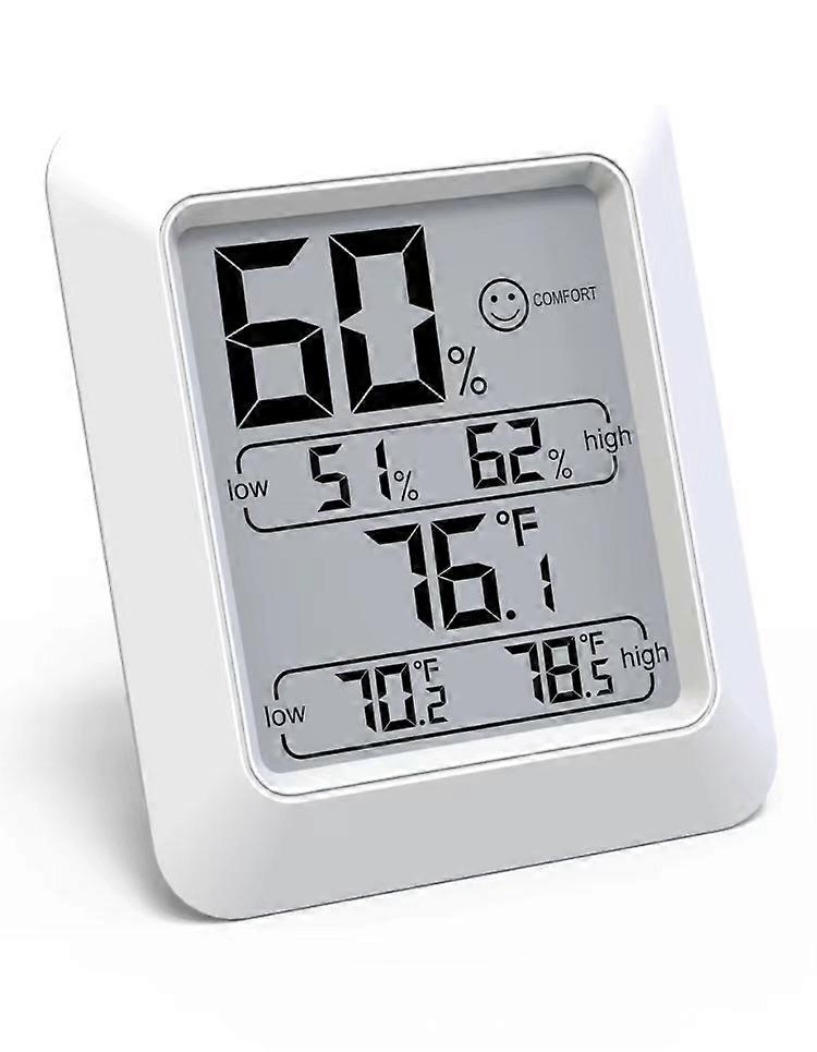 Indoor digital temperature and humidity meter, magnetic temperature and humidity sensor, wall-mounted electronic humidity, for indoor climate control