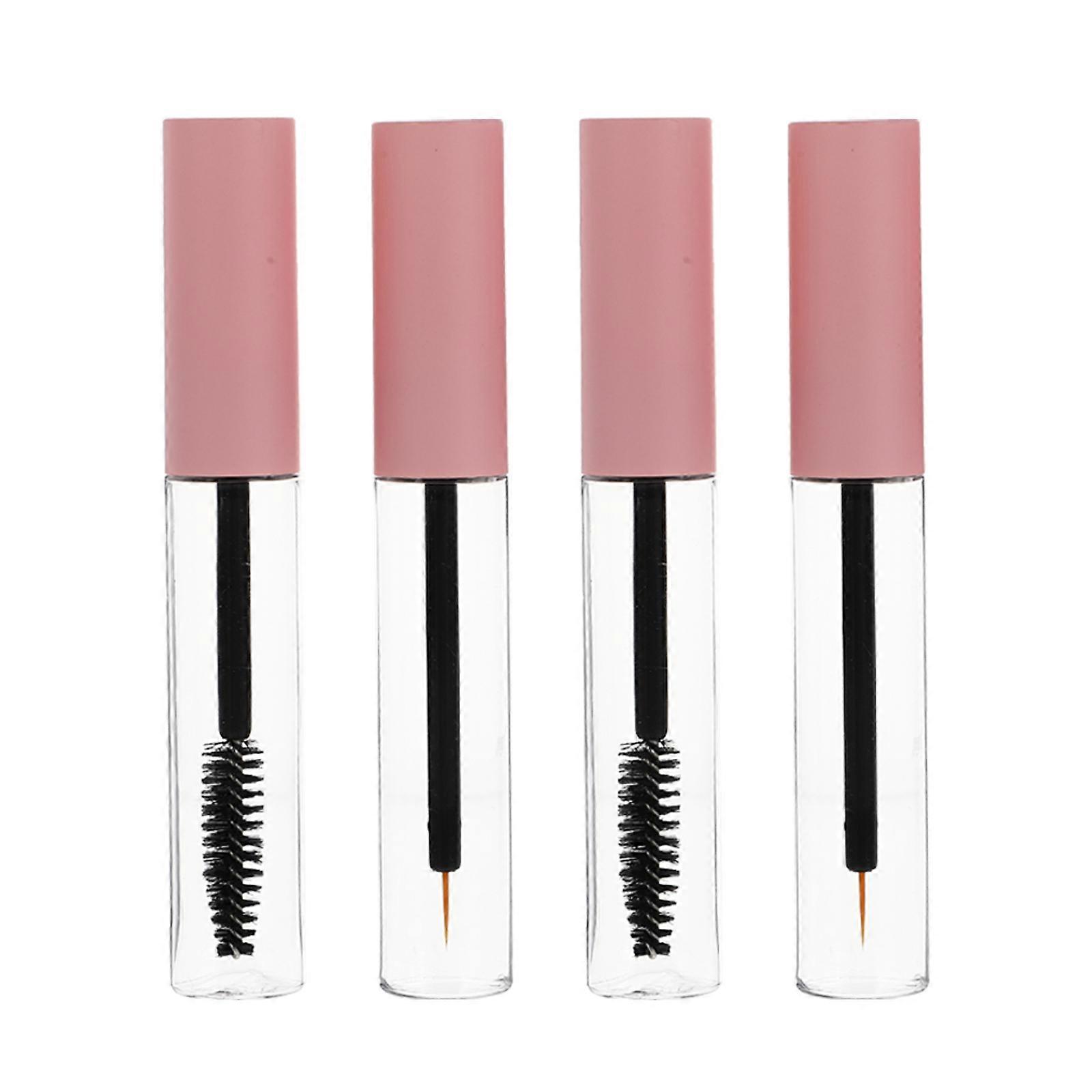 4pcs Empty Mascara Tube with Eyelash Wand Small Shadow Tip Liner Container