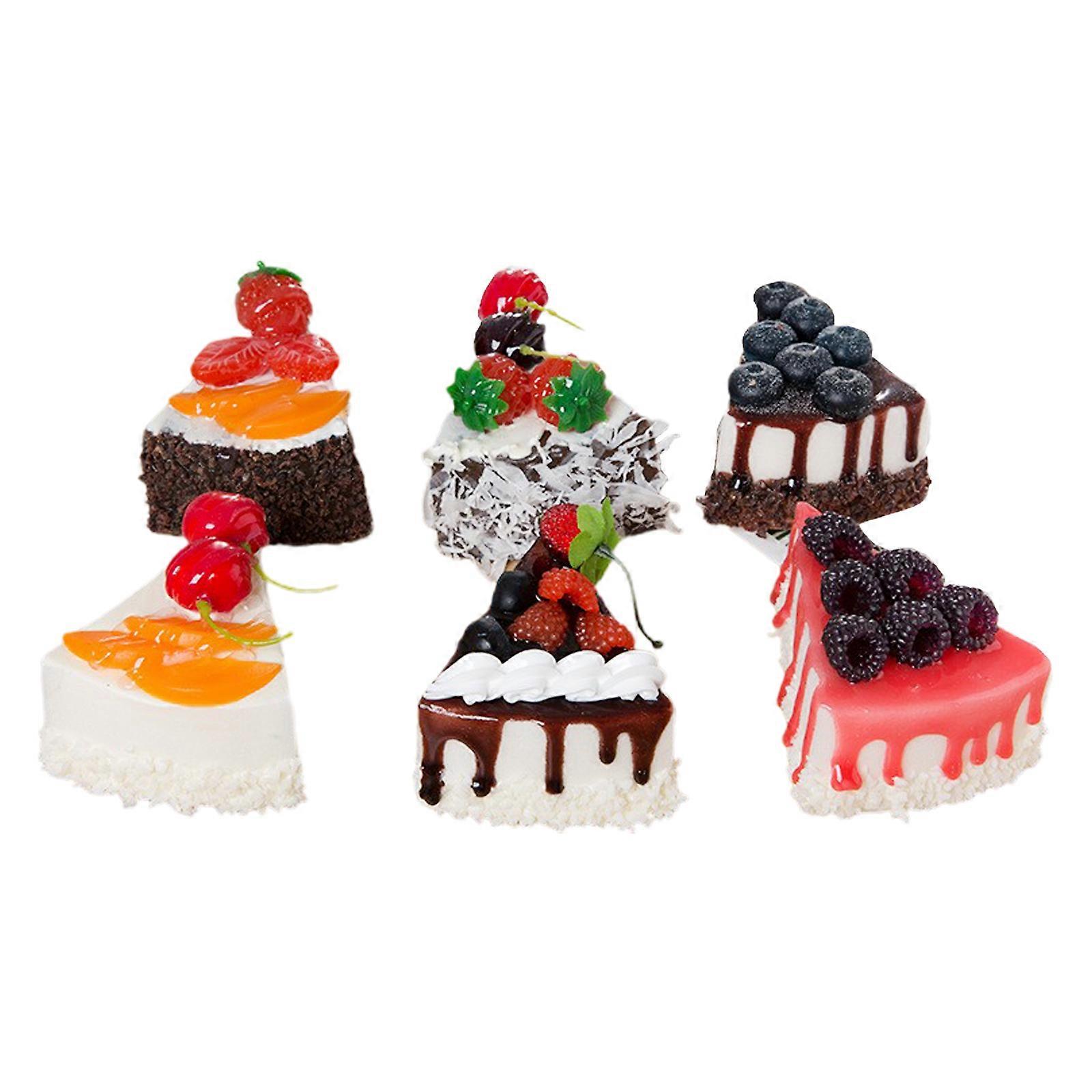 Simulation Triangle Cake Fruit Cake Decoration Photography Prop
